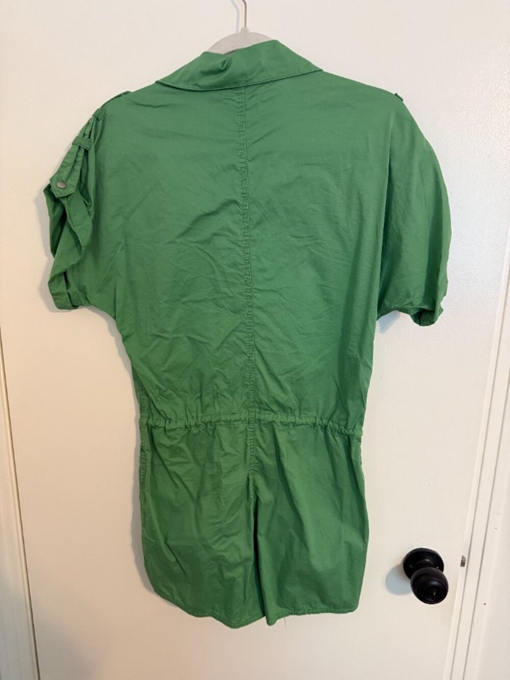 Pistola Meg Shorts Romper Zip Front With Stretch Green XS - Picture 9 of 9